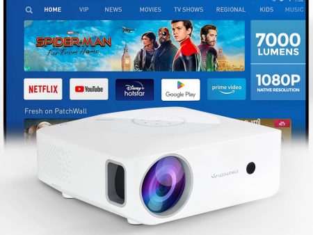 Android LED Projector |7000 Lumens Screen Size Upto 300  |Native Res 1080P Full HD |Bluetooth Wifi 4K Projector Home Theater Gaming Video Projectors Fashion