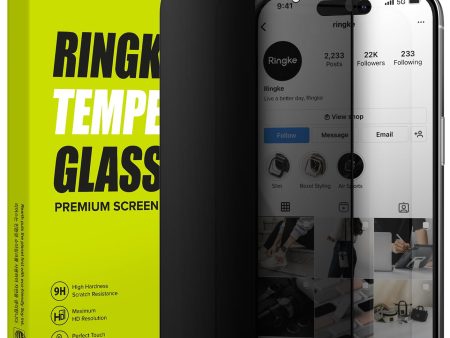 iPhone 15 Pro Max Screen Protector | Privacy Tempered Glass Screen Guard With Installation Jig Online Hot Sale