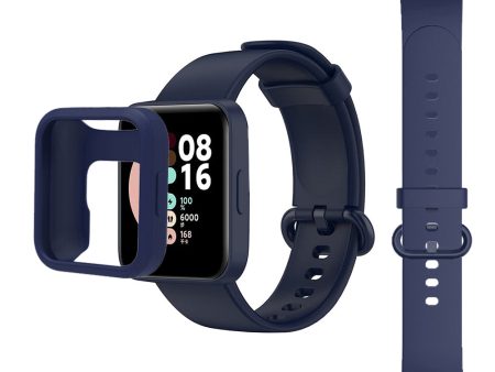 Xiaomi Redmi Watch 2 Lite Band + Watch Case| Silicone Straps Wristband Sport Band |  Dark Blue Hot on Sale