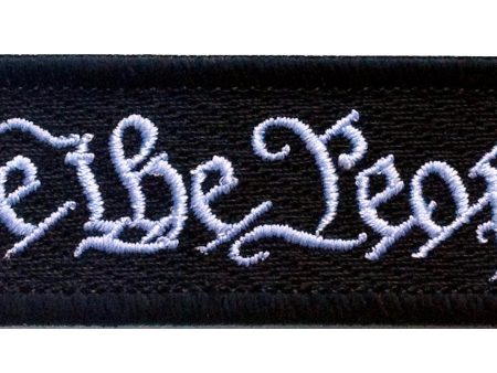 Velcro We the People Black-White Tactical Morale Patch Sale