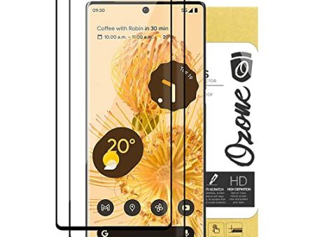 Google Pixel 6 Screen Protector With Camera Lens Protectors | Tempered Glass| Pack of 2| Black Discount