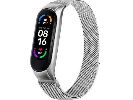 Xiaomi Band  7 6 5  | Milanese Watch Band Strap | Silver Cheap