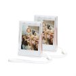 (Set of 2) Mini Photo Holder Storage Case , 3 inch Photo Pouch Instant Camera Film Accessories w Wrist Lanyard For Cheap