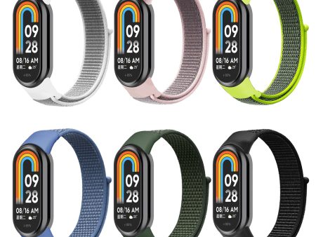 [Pack of 6] Nylon Loop Straps For Xiaomi Mi Band 8 (Multicolor) Online Hot Sale