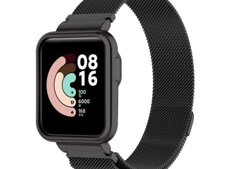 Mi Smart Watch Lite Redmi Band | Metal Milanese Magnetic Stainless Steel WristBand Strap | Black Hot on Sale