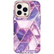 Apple iPhone 13 Pro Max Case | Marble Shockproof Bumper Stylish Slim Phone Cases | Purple Marble Online Sale