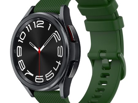 20mm Watch Bands Silicone Bands | Samsung Galaxy Watch 6 5 4 Band 40  44mm, Galaxy Watch 6 Classic Bands 43m 47mm | Dark Green on Sale