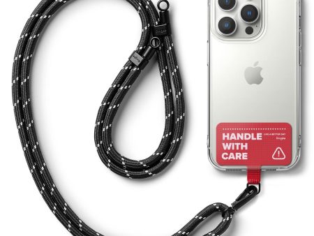 Holder Link Strap Designed for Camera Strap and Phone Strap | Black White (Tarpaulin Red) Cheap