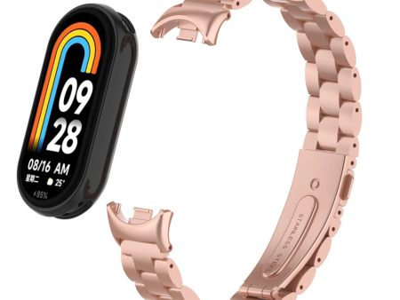 Xiaomi Mi Band 8 Metal Watch Strap | Rose Pink Online now