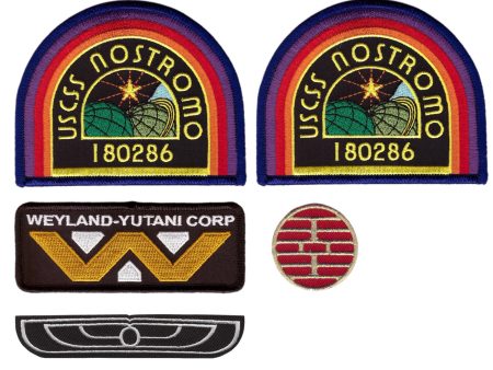 5 pcs Set - Alien Weyland Corporation Nostromo Crew Wings Costume Patches For Sale