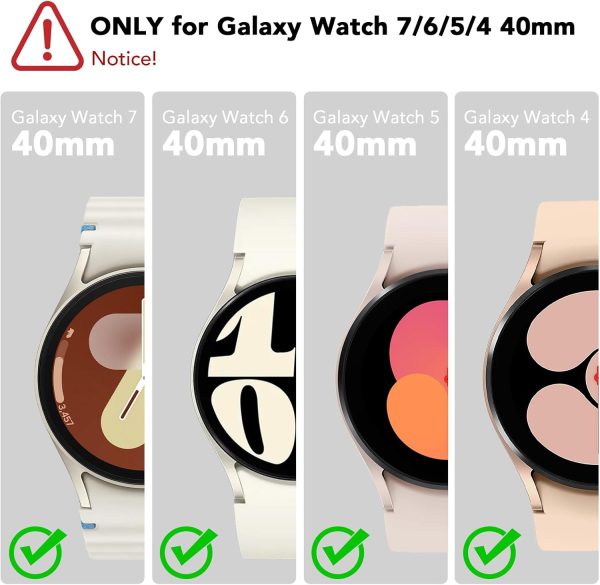 (3 Pack) Screen Protector for Samsung Galaxy Watch 7 6 5 4 40mm |Clear Discount