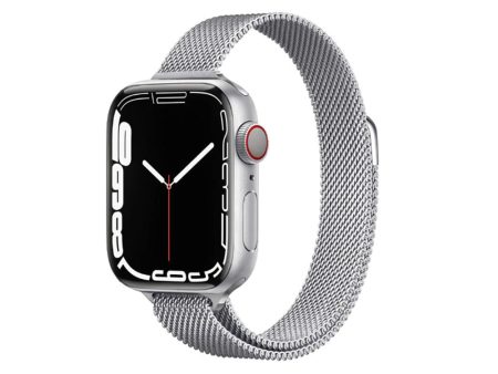 Apple Watch 41mm   40mm   38mm | Slim Milanese Loop Watch Band Strap | Silver For Cheap