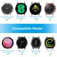 20mm Samsung Galaxy Watch 4 | NO GAP Silicone Watch Band Strap  | Black Hot on Sale