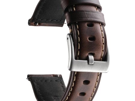 20mm Watch Bands Leather Bands | Samsung Galaxy Watch 6 5 4 Band 40  44mm, Galaxy Watch 6 Classic Bands 43m 47mm| Dark Brown Online Sale