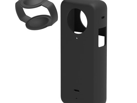 Silicone Case for Insta360 One X3 |Soft Carrying Case with Guards Lens Cover Cap | Black Supply