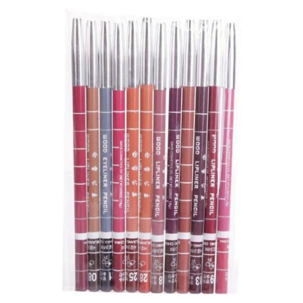 12pcs  Waterproof Lip Liner Pencil Set Sale