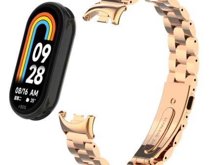 Xiaomi Mi Band 8 Metal Watch Strap | Rose Gold Online Sale