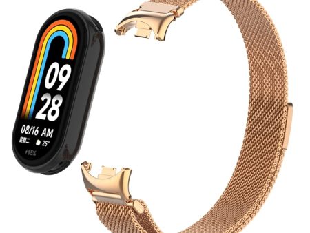 Xiaomi Mi Band 8 Milanese Loop Strap | Rose Gold Online now