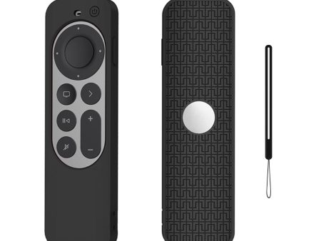 Apple TV 4K Siri Remote 2021 Anti Slip Silicone Case Cover | Black Supply