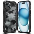 iPhone 15 Case Cover| Fusion-X Series | Camo Black For Cheap