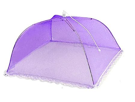 Mesh Food Cover Tent [ Large Size ] Umbrella Food Cover |Purple For Discount