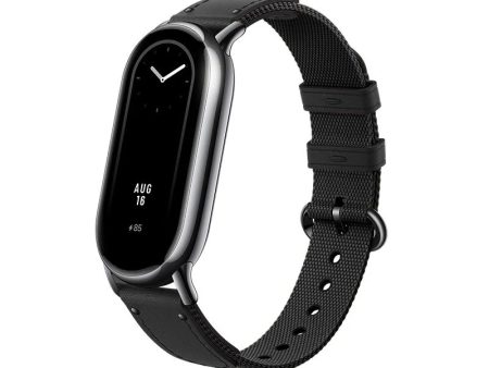 Xiaomi Mi Band 8 Nylon + Leather Watch Band | Black Discount