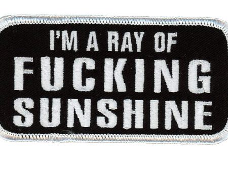 Black I am a Ray of Sunshine Biker Patch Online