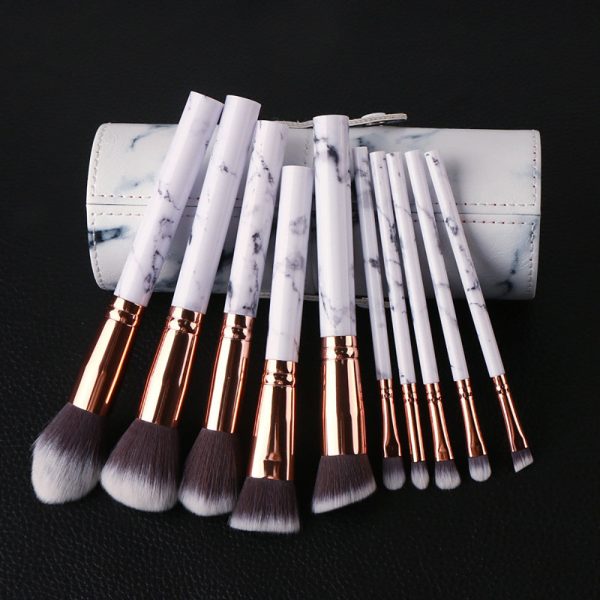 10pcs Marble Type Makeup Brush Set Cheap