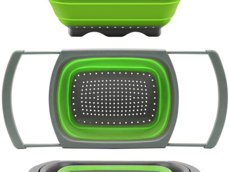 Kitchen Collapsible Colander, Strainer and Colanders | Green Online Hot Sale