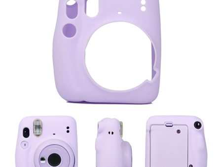 Fujifilm Instax Mini 11 | Silicone Case Instant Camera Cover with Adjustable Strap | Purple For Cheap