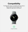 Google Pixel Watch Screen Protectors |  Slim Edge Series | Clear Dark Chrome Online