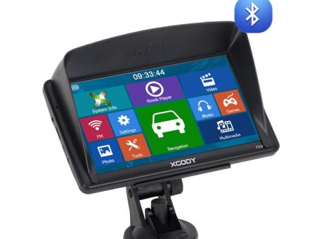 XGODY 723BT 7  Car Truck GPS Navigation Sat Nav Rear View Camera on Sale