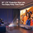 Smart Android Projector 700ANSI Lumens | Auto Focus & Auto Keystone |1080P Portable Outdoor Movie Projector 4K | Quad Core 2G 32GB For Sale