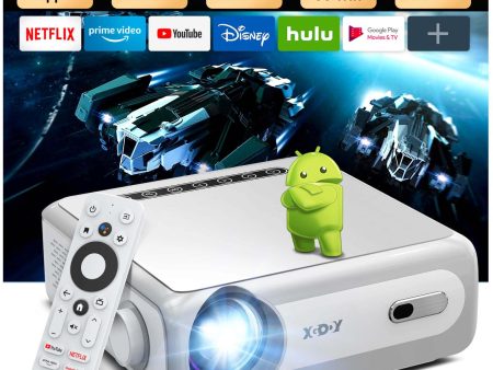 XGODY 4K Portable Smart Projector With Built-in Apps, Built-In TV Stick All-In-One Projector Online Hot Sale