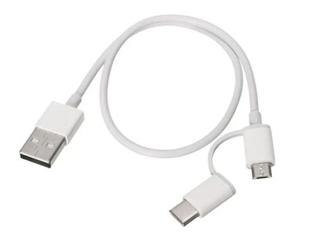 2-in-1 USB Cable [ Micro USB to Type C ] With Length 30cm for Google Pixel, OnePlus, Huawei, Samsung Cheap