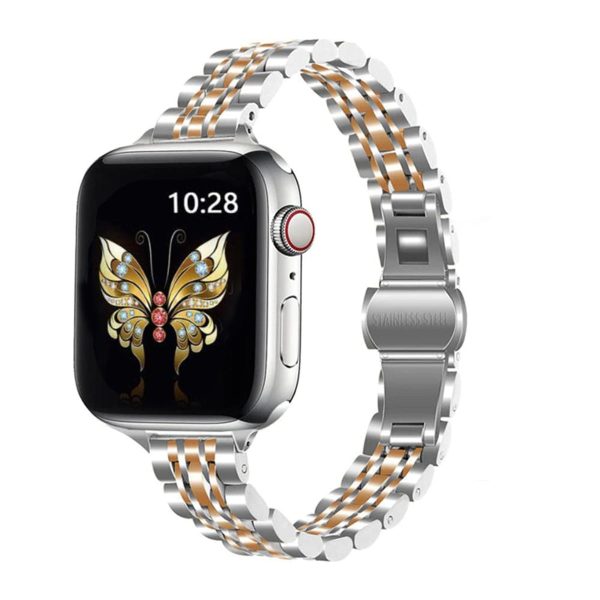 Apple Watch 41mm   40mm   38mm | Metal Straps | Silver  Rose Gold For Cheap