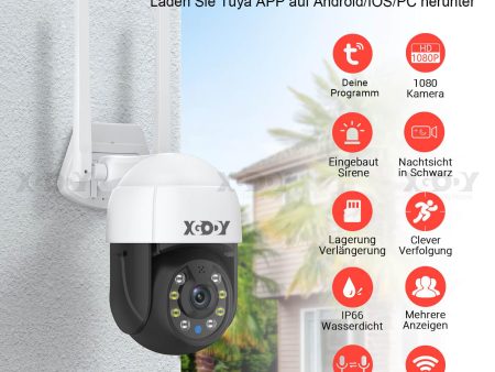 Outdoor IP66 Weatherproof Spotlight Security Camera with 2-Way Audio, Detection | QX60 For Sale