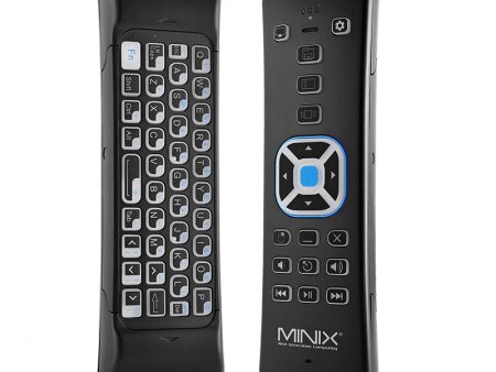 MINIX NEO W2 Air Mouse Wireless Remote Control with QWERTY Mini Keyboard For Windows 10 OS - Black Online Hot Sale