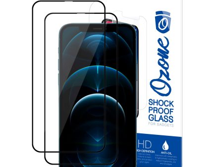 Apple iPhone 12 Pro Max (6.7 Inch) Screen Protector | Tempered Glass Protector | Black |Pack of 2 Online