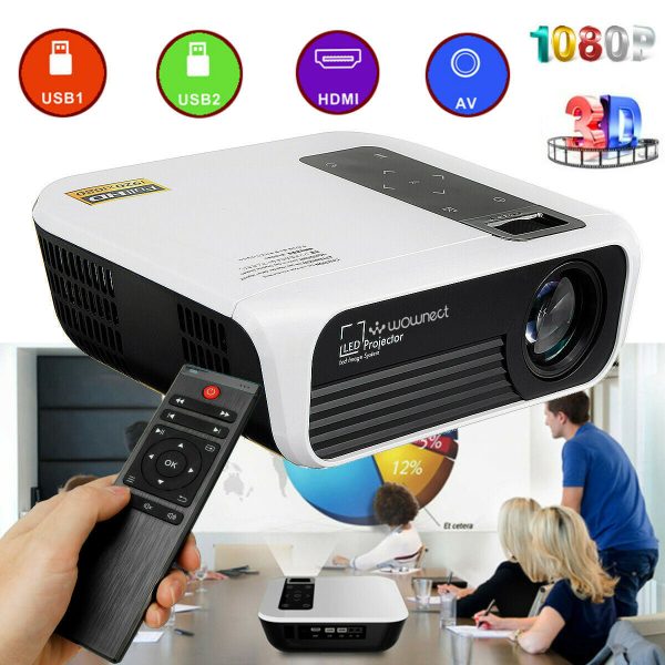 T8 Android [2GB 16GB] WiFi Home Theater LED Projector, 4500 Lumens [ Wireless Mobile Screening ] Portable Mini Home Cinema Projector Online Sale