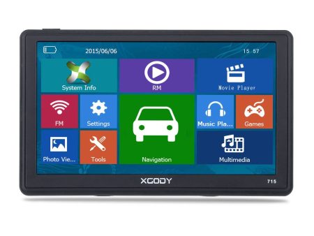 XGODY 715F 7  TRUCK Car GPS Navigator 8GB World Map Online Hot Sale