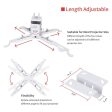 Projector Ceiling Mount for LCD   DLP Adjustable Height Projector Wall Mount Stand [Expandable Size 5  -24  ] Online