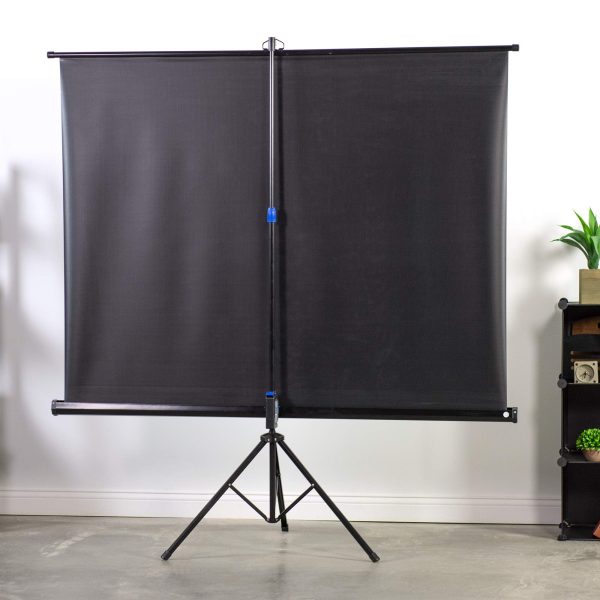 Projector Screen and Stand, 16:9 4K HD Projector Screen Outdoor 100 inch Portable Projector Screen with Stand Cheap