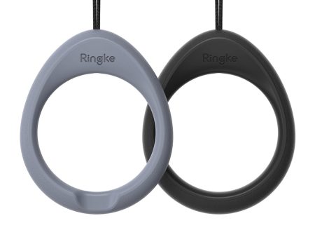 Finger Ring Strap| Black + Lavender Gray Online