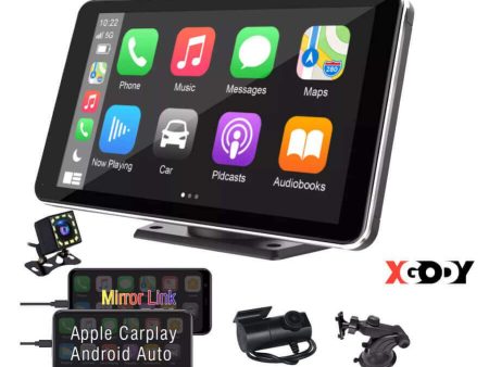 XGODY Portable Car and Driver Car Stereo with Wireless Carplay & Android Auto, Online GPS Navigation and Camera For Cheap