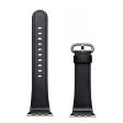 Apple Watch 41mm   40mm   38mm | Leather Watch Band Strap | Black Fashion