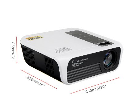 T8 Android [2GB 16GB] WiFi Home Theater LED Projector, 4500 Lumens [ Wireless Mobile Screening ] Portable Mini Home Cinema Projector Online Sale