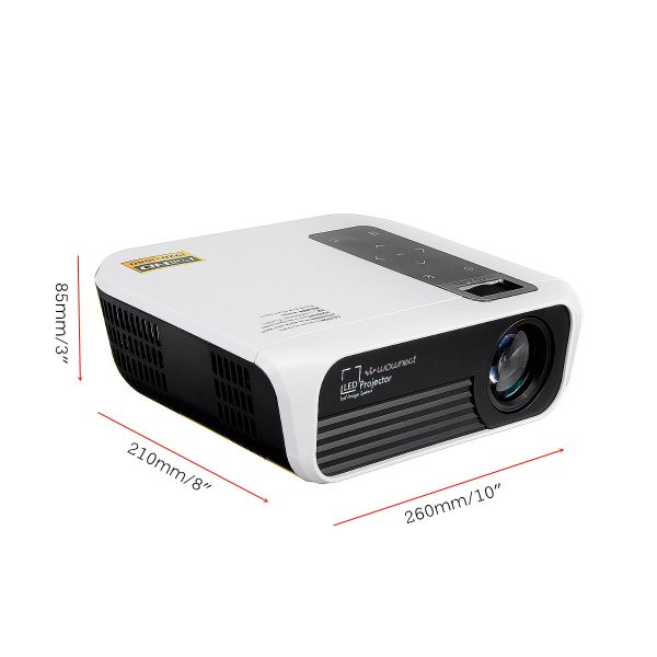 T8 Android [2GB 16GB] WiFi Home Theater LED Projector, 4500 Lumens [ Wireless Mobile Screening ] Portable Mini Home Cinema Projector Online Sale