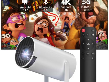 HY300 Mini Portable Projector With Apps Built-in, With Wi-Fi and Bluetooth Connection For Cheap