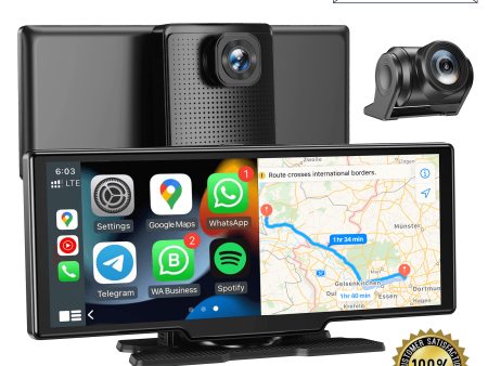 XGODY H30 Dash Cam | 10.26  Screen, 4K Camera, Carplay Android Auto Support For Cheap